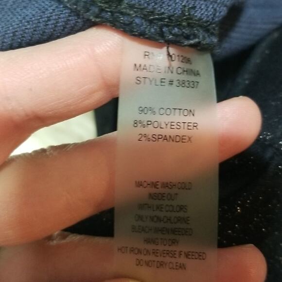 Soft Surroundings Sparkly Black Pull on Ankle Pants - Picture 5 of 10